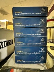 Lot 10 VDO360 Springline USB 2 over CAT5/6 Ethernet Cable Extender Kit VUSBEXT-U