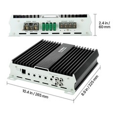 Uimoso Monoblock Car Audio Amplifier 1200W RMS Class D 1 Ohm Power Compact Amp