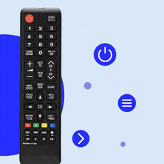 NEW Universal Remote Control for ALL Samsung LCD LED HDTV Smart TVs BN59