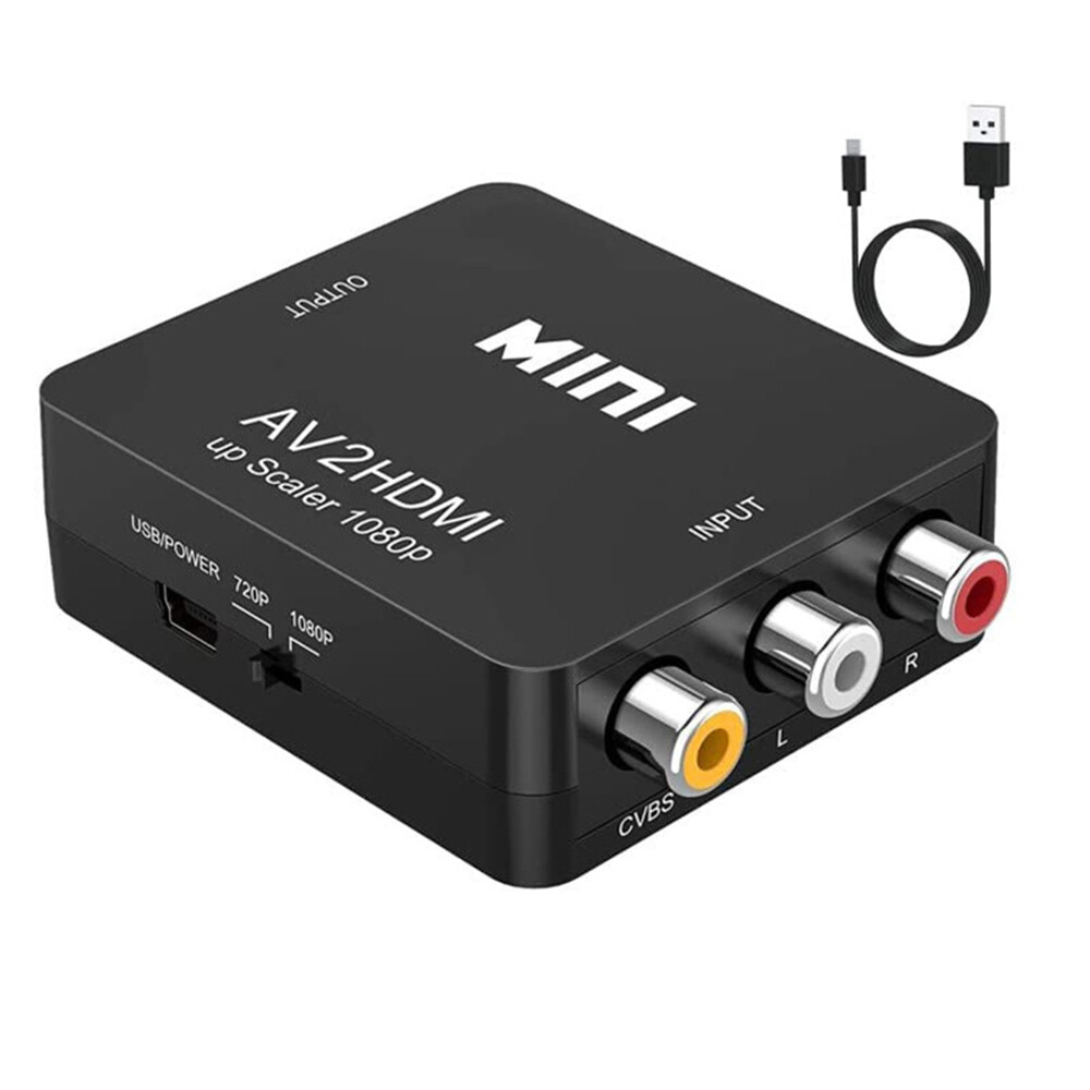 RCA AV to HDMI HD Converter Composite CVBS Video Adapter Wii NES SNES