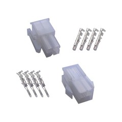 8-Piece 4-Pin Connector Set, 18-24AWG, 4.2mm, 0.0165, Disconnect Terminal