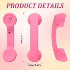 Retro Telephone Handset Mobile Phone Telephone Handset for Smartphones, Tablets