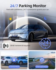 Advanced 4K+1080P Dash Cam with Night Vision & 5.8GHz WiFi Connectivity – 64GB