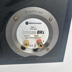 Monitor Audio Bronze BR1 Bookshelf Speakers Tested Working Unit