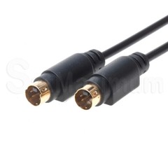 S Video Cable 4 Pin M/M SVHS Male to Male S-Video Cord 6ft 12ft 25ft 50ft – LOT
