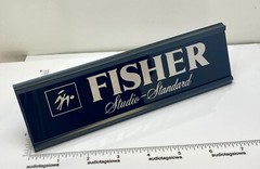 Fisher Studio Standard Desk Sign – Custom Silver Aluminum