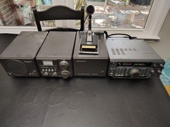 ham radio kenwood ts 4500 at180 tuner ps30 power suppy ps30 speaker sp180 mic
