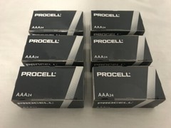144 New AAA Procell Alkaline Batteries by Duracell PC2400 Exp 2027 or Later