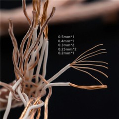12TC 24 Strands 5AWG 8N OCC Pure Copper Bulk Cable HiFi Speaker Bi-wire DIY Lot