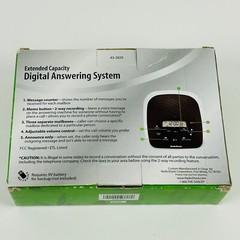 Radio Shack Extended Capacity Digital Answering System 60 Mins Answering Machine
