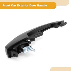 Front Car Exterior Door Handle for VW Beetle 1947-2003 Black ABS, Metal 1 Set