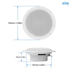Marine Waterproof Outdoor Speakers 4inch 120W Car Stereo Speaker for ATV UTV