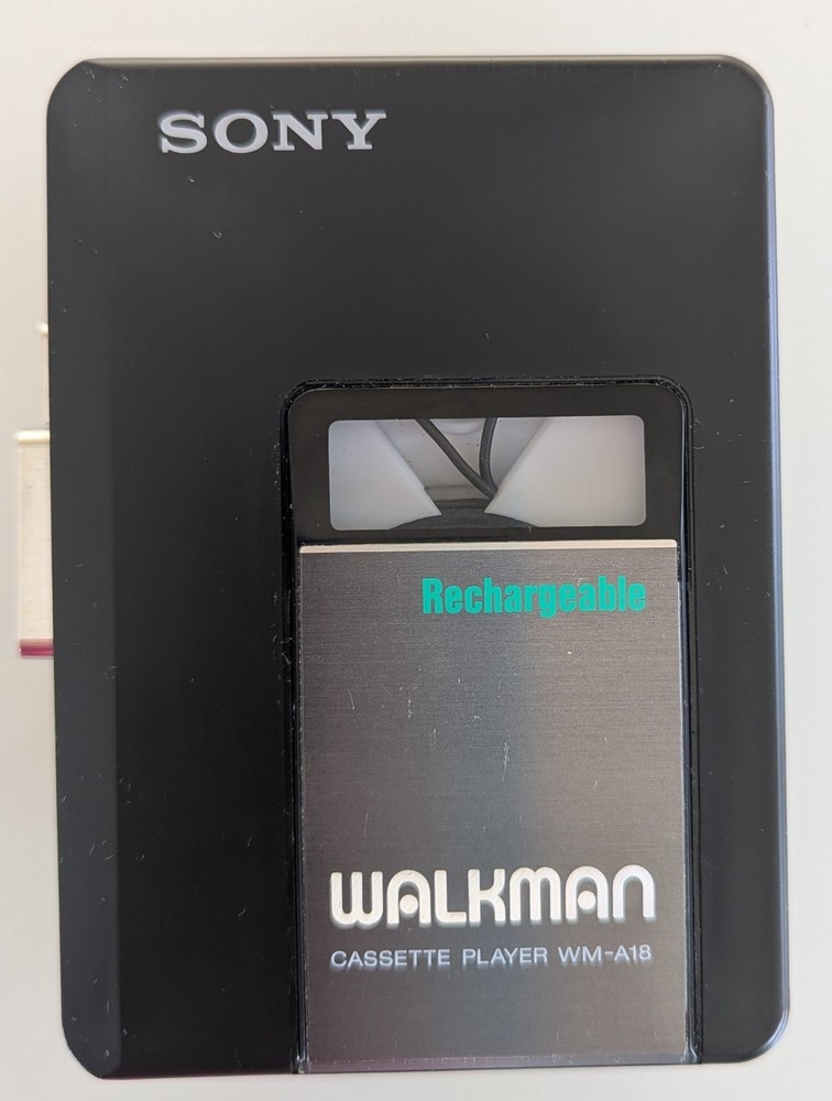 SONY Walkman WM-A18 Cassette Player – Black Rechargeable & Pro X7 ear buds
