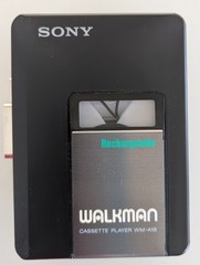 SONY Walkman WM-A18 Cassette Player – Black Rechargeable & Pro X7 ear buds