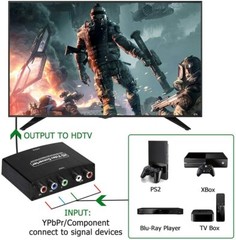 1080p FHD Digital YPbPr to HDMI Adapter Stereo Audio Video Converter Connector