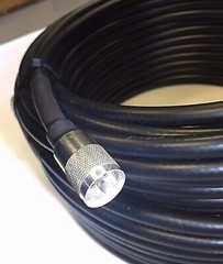 40FT RG-213 COAX LOW LOSS CABLE w/ MALE PL-259 CB HAM RADIO RG213U FAST SHIPP!!!