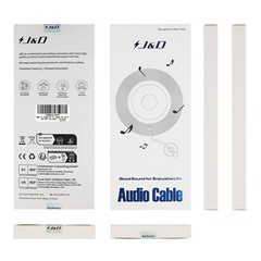 3.5mm Male To Male Auxiliary Audio Cable Gold Plated copper Shell heavy Duty