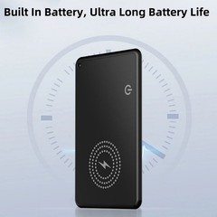 Black Wireless Charging Smart Card Tracker ABS Wallet Tracker Tracking Device