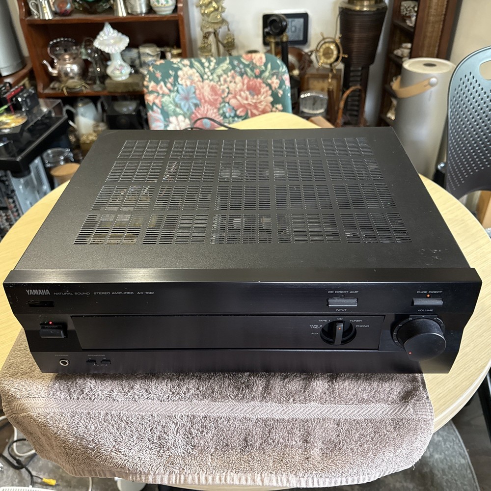 Awesome Yamaha AX-592 Natural Sound Stereo Amplifier – Black