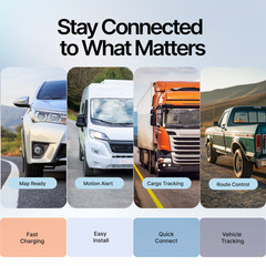 140-Day GPS Tracking Device for Vehicles with Magnetic Case & Extended Battery