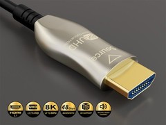 75ft HDMI 2.1 Fiber Optic Cable (AOC), Plenum Rated, UL, 8K@60Hz