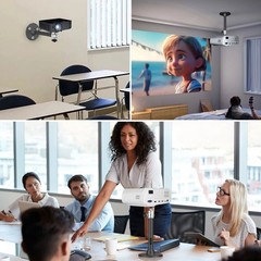 Projector Mount with 3 Sizes of Screw Adapters for Universal Compatibility