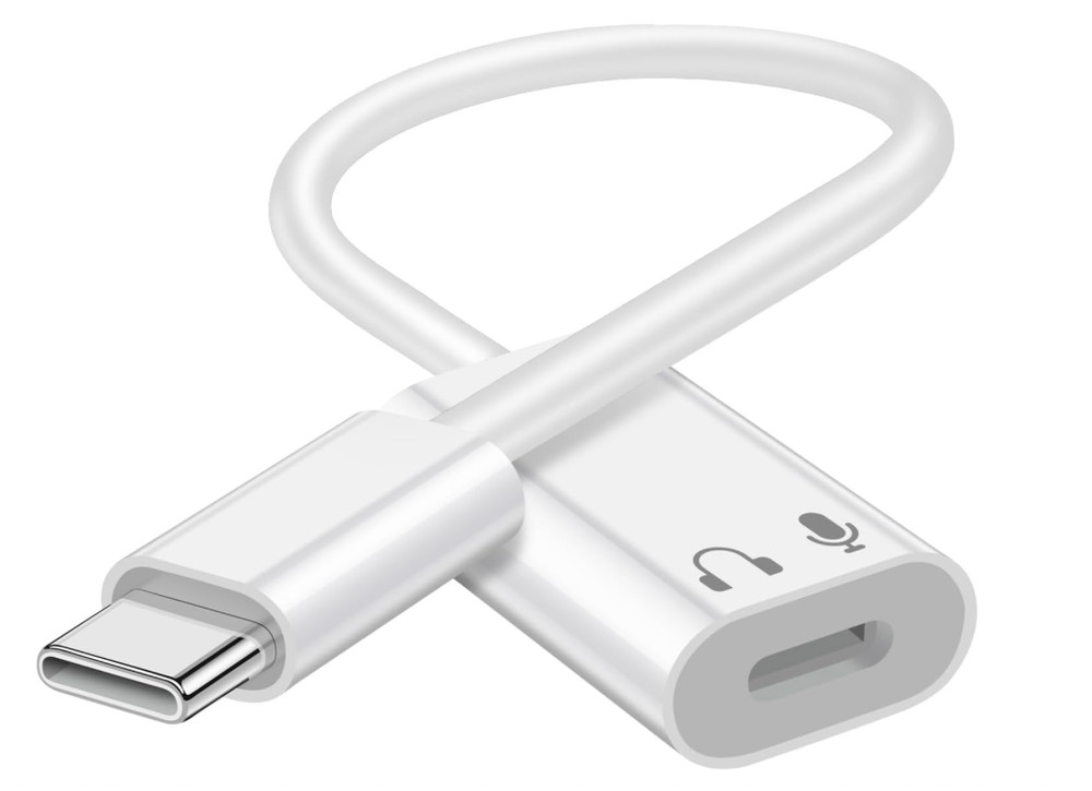 USB C to Lightning Audio Adapter, USB Type C Male to Lightning Female Earphone C