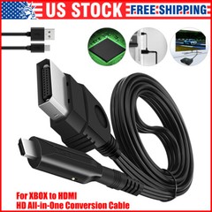 For Xbox to HDMI Converter Adapter Original Microsoft Xbox Console Controller US