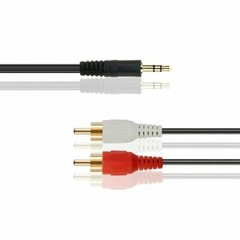 5ft 3.5mm Audio AUX 1/8″Stereo to 2 RCA Male Y Cable Adapter Cord MP3 iPod Phone