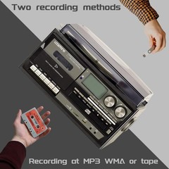 10-in-1 Vintage Vinyl Record Player with Bluetooth, CD, Cassette & Radio
