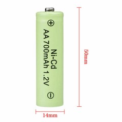 24 AA Rechargeable Batteries NiCd 700mAh 1.2v Garden Solar Ni-Cd Light LED USA