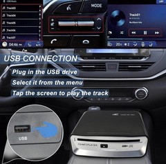 Portable CD Player for Car, External USB Compact Disc Drive for Vehicles without