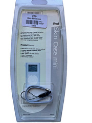 Apple iPod Mini 1st 2nd Generation White Silicone Case w’ strap -SET OF 2