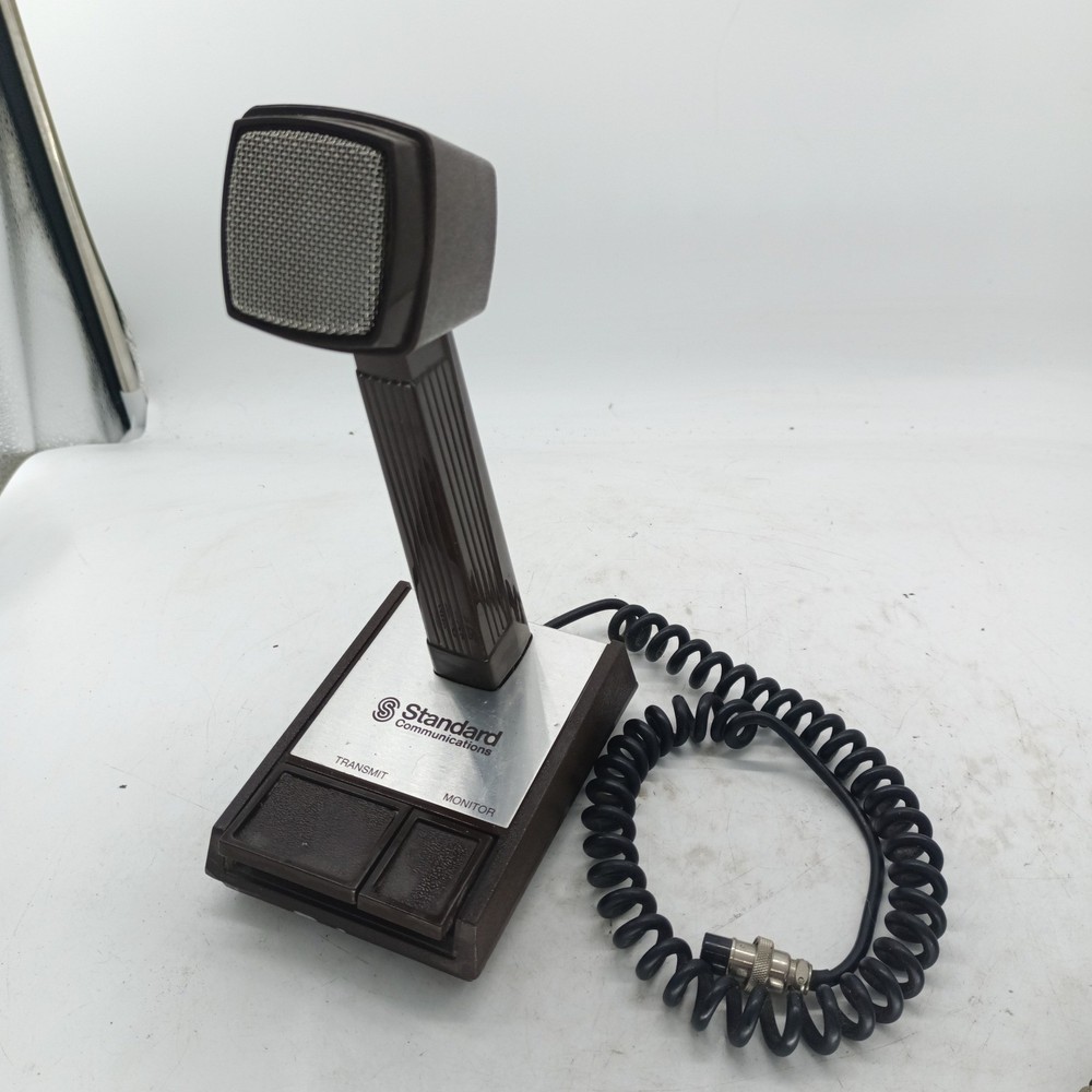 Standard Communications MP600 Dynamic Desktop Microphone Shure 4-Pin Brown a8