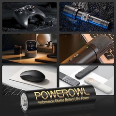 POWEROWL High-Capacity Alkaline AA Batteries 24 Pack, 1.5v Long Lasting Double A