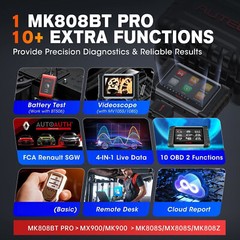 Autel MaxiCOM MK808BT PRO OBD2 Car Diagnostic Scanner Full System Bi-Directional
