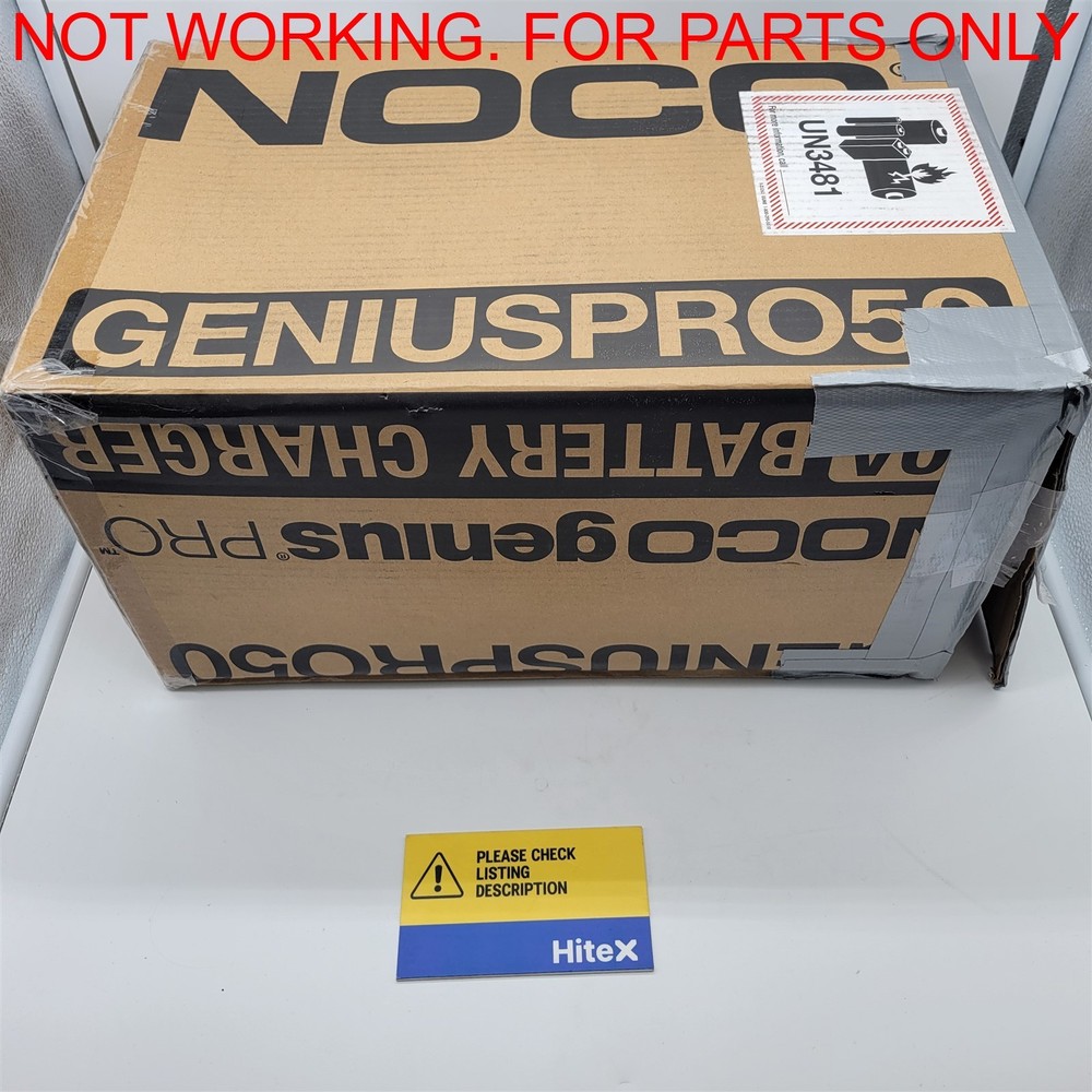 NOCO GENIUSPRO50: 50A 6V/12V/24V Smart Battery Charger/Maintainer -NOT WORKING-