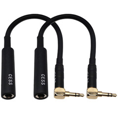 Right Angle 3.5Mm to 6.35Mm Headphone Adapter Cable, 1/8 Inch TRS Male