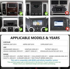 For Dodge RAM 1500 2500 3500 2009-2012 CarPlay GPS Car Radio Stereo DVD Player