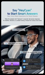 AI Smart Glasses Gradient Lenses Men Women 8MP Camera 4K HD Video Recorder