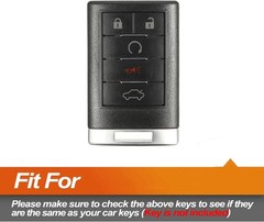 Silicone Key Fob Cover Fit for ATS CTS DTS Escalade ESV SRX STS XTS Corvette