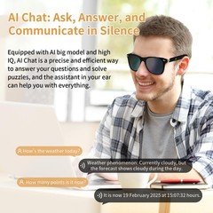 AI Smart Glasses for Men Women, Real-Time Translation Glasses with ChatGPT, W…