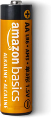 Amazon Basics 48-Pack AA Alkaline High-Performance Batteries, 1.5 Volt, 10-Year