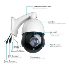 4 in 1 AHD/CVI/TVI/CVBS PTZ 2MP 30x Zoom IR Outdoor Speed Dome Security Camera