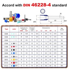 1400PCS Cable Wire Cord Pin End Bootlace Ferrule Terminals Crimp Connectors Kit