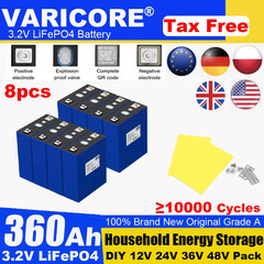8pcs 3.2V LiFePO4 Battery 320AH 280ah 200ah 150ah 105ah DIY 12v 24V Automotive