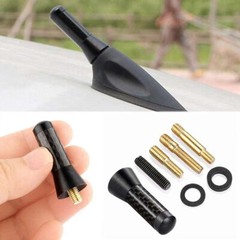 Universal inches Car Antenna Auto Aluminum Alloy aerial Carbon Fiber Radio FM US