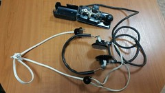 VNTG. MORSE CODE KEY & HEADPHONES TELEGRAPH MILITARY BG RUSSIA USSR CCCP 1968