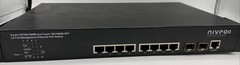 Niveo 8-Port 10/100/1000m & 2-Port 100/1000m SFP L2 Ethernet PoE Switch – Used