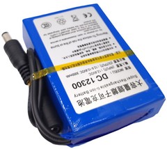 12V DC-12300 3000mAh Portable MINI Rechargeable Li-ion Battery For CCTV Camera